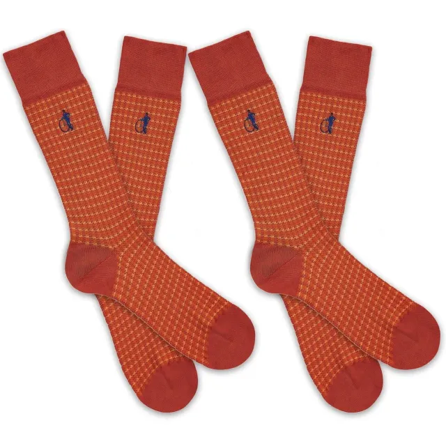 London Sock Company Shaken & Stirred Russet sokker 2 par