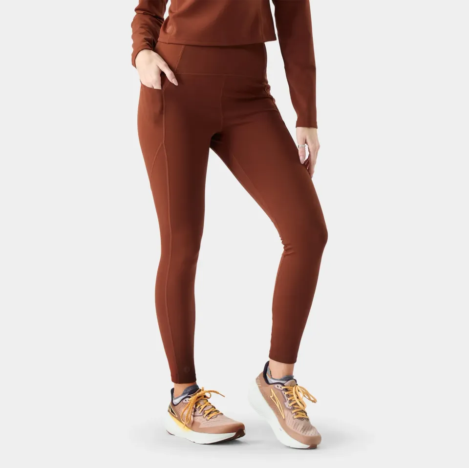 Smartwool Active Movement treningstights burnt sienna ull