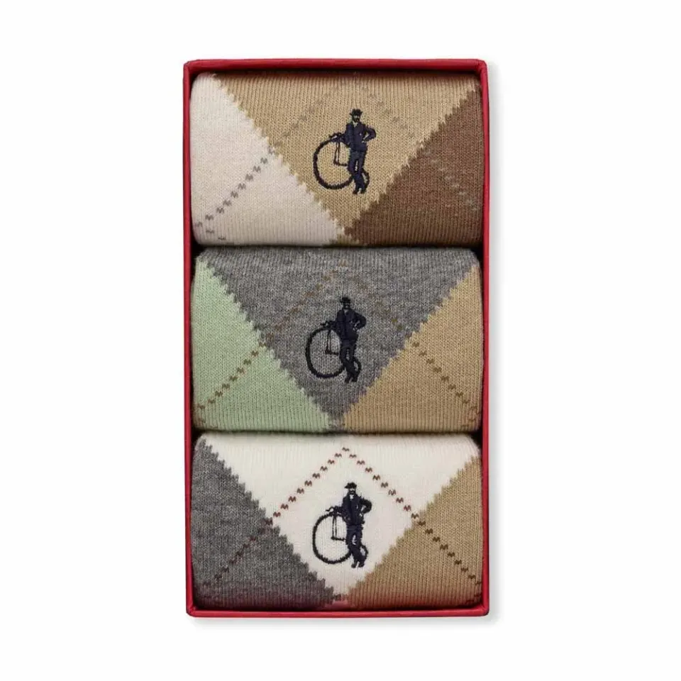 London Sock Company Highland Stone sokker 3 par nøytral