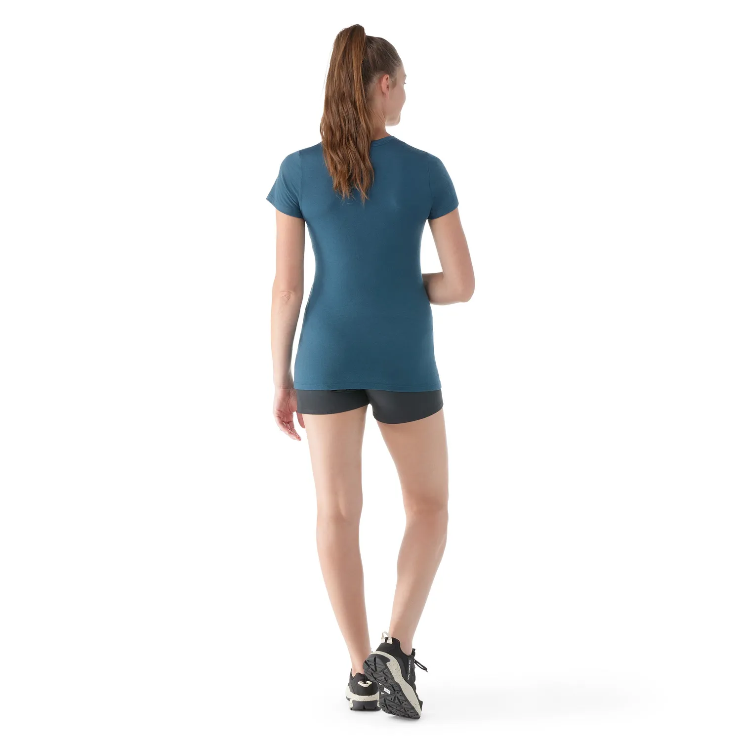 Smartwool Merino Short Sleeve t-skjorte dame twilight blue slitesterk