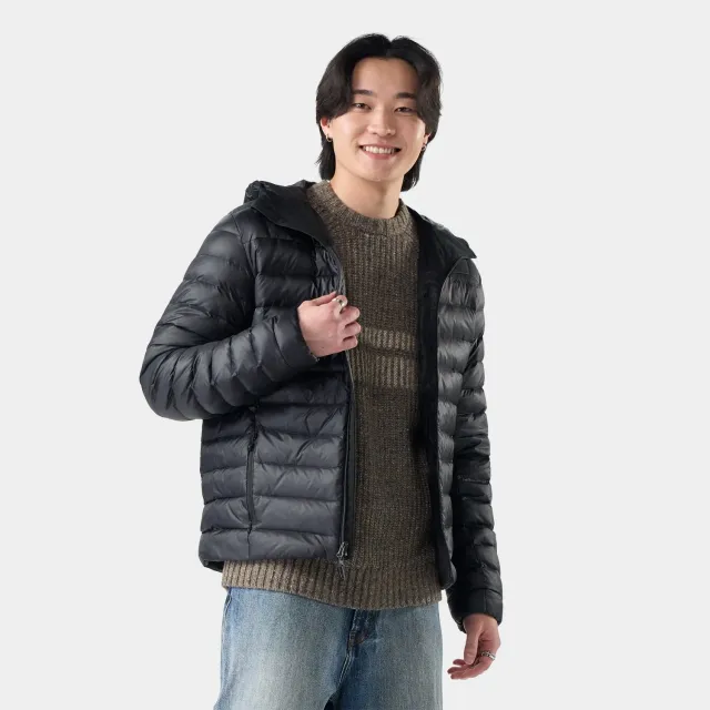 Smartwool Winterloft Hooded jakke svart dun ull