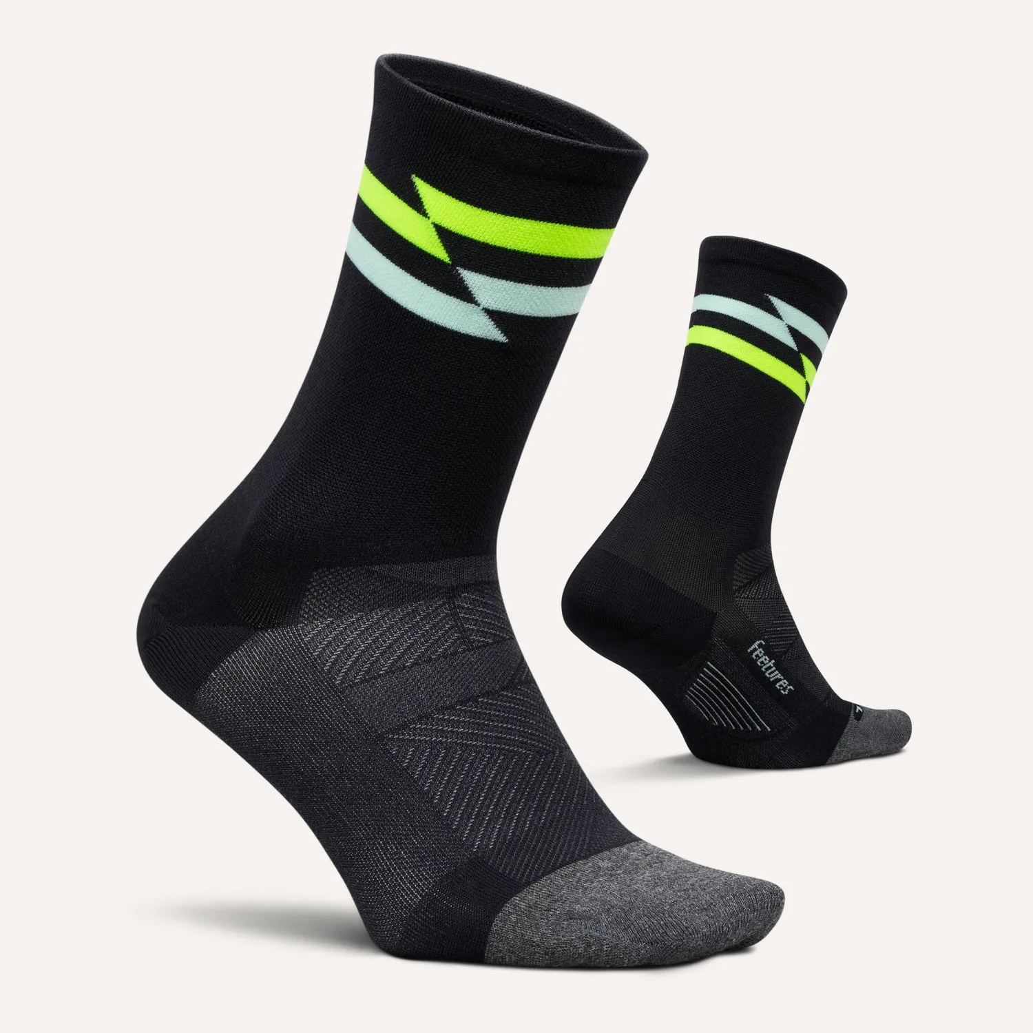 Feetures Elite Ultra Light Mini Crew sokker hvit tynne