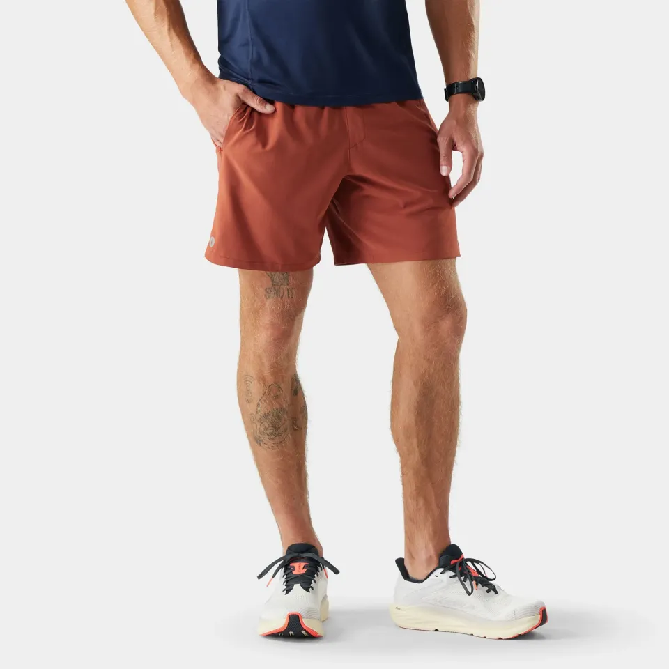 Smartwool Active Lined 7" treningsshorts brun L merino
