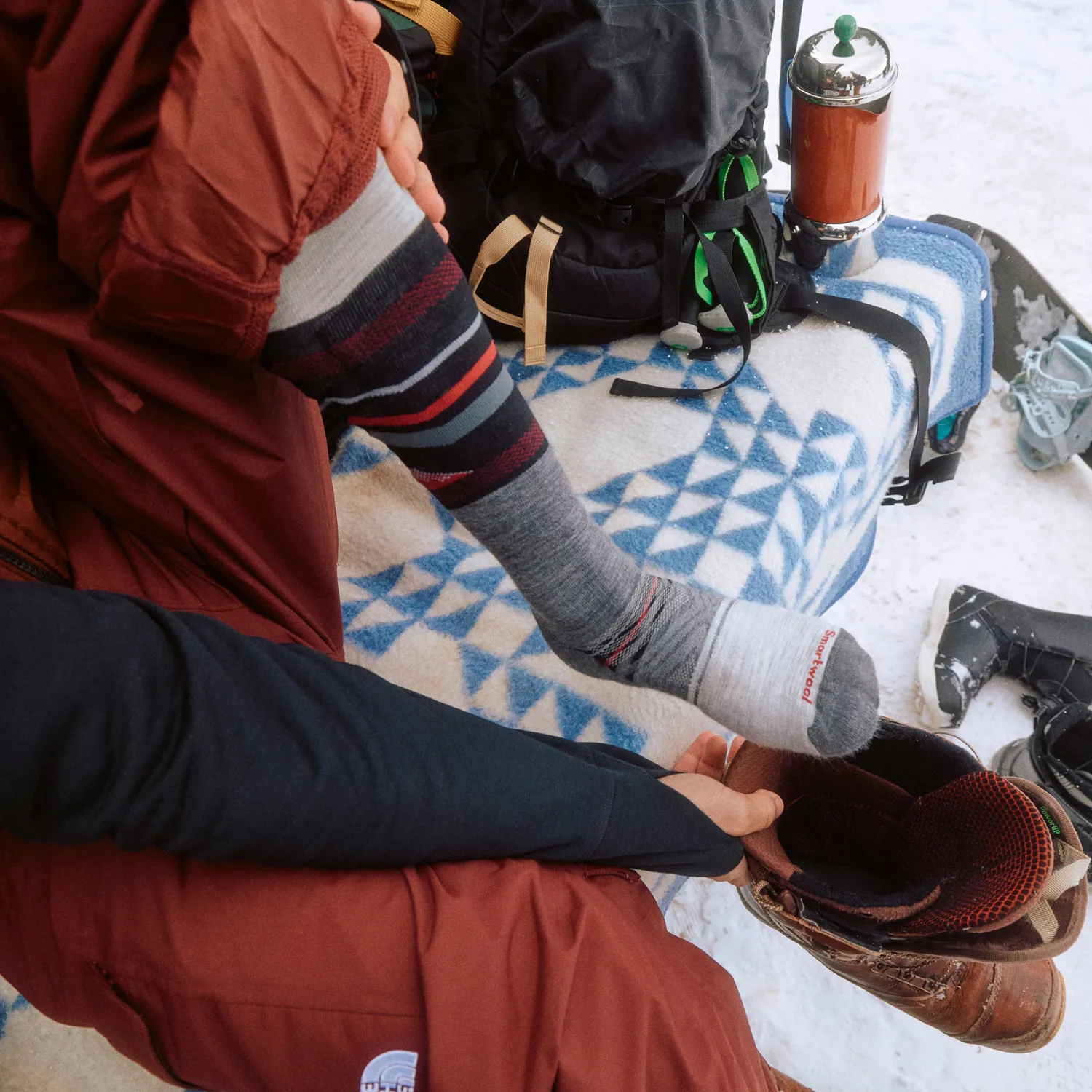 Smartwool Expanding Horizons OTC skisokker Medium Gray dempet