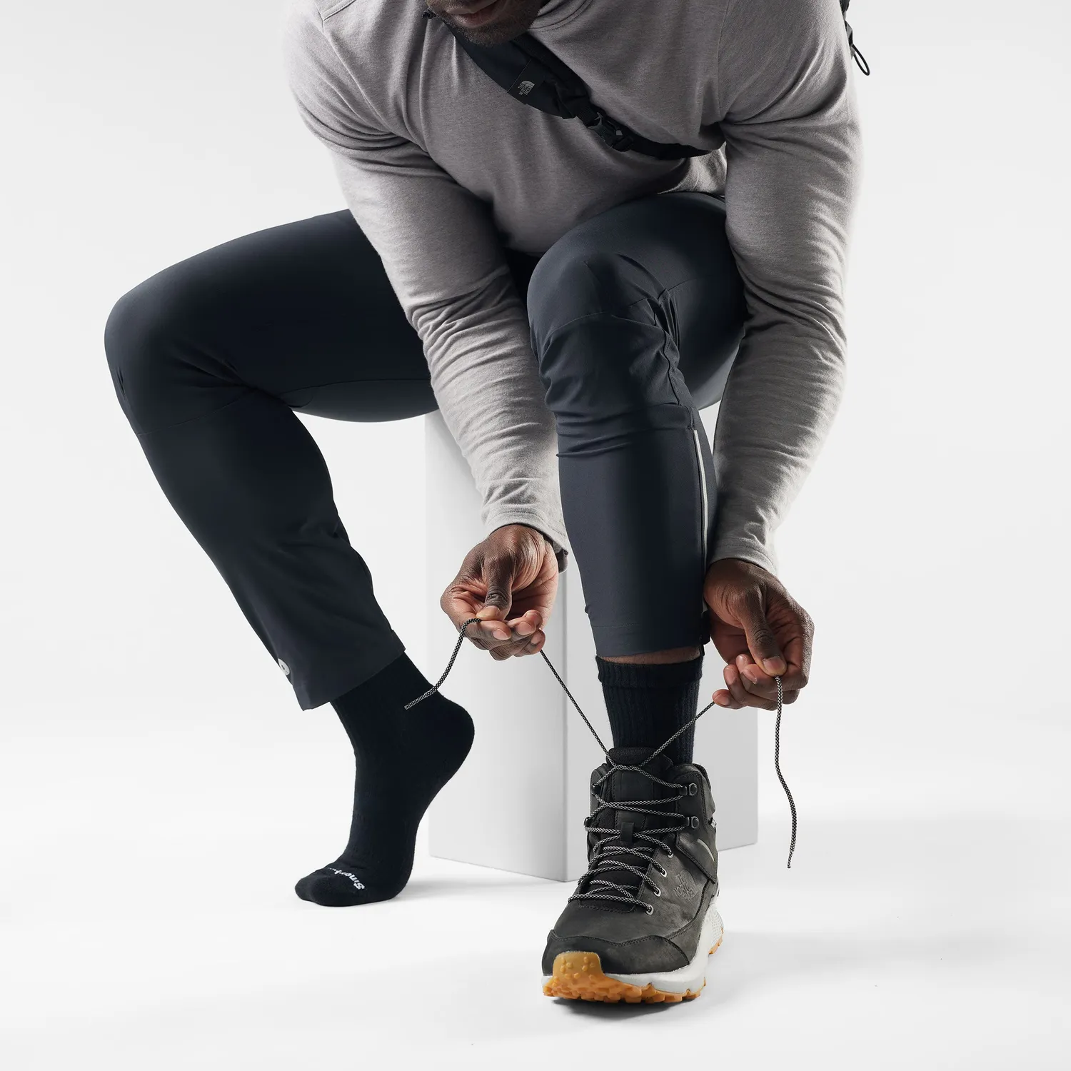 Smartwool Everyday Athletic Crew sokker svart merino