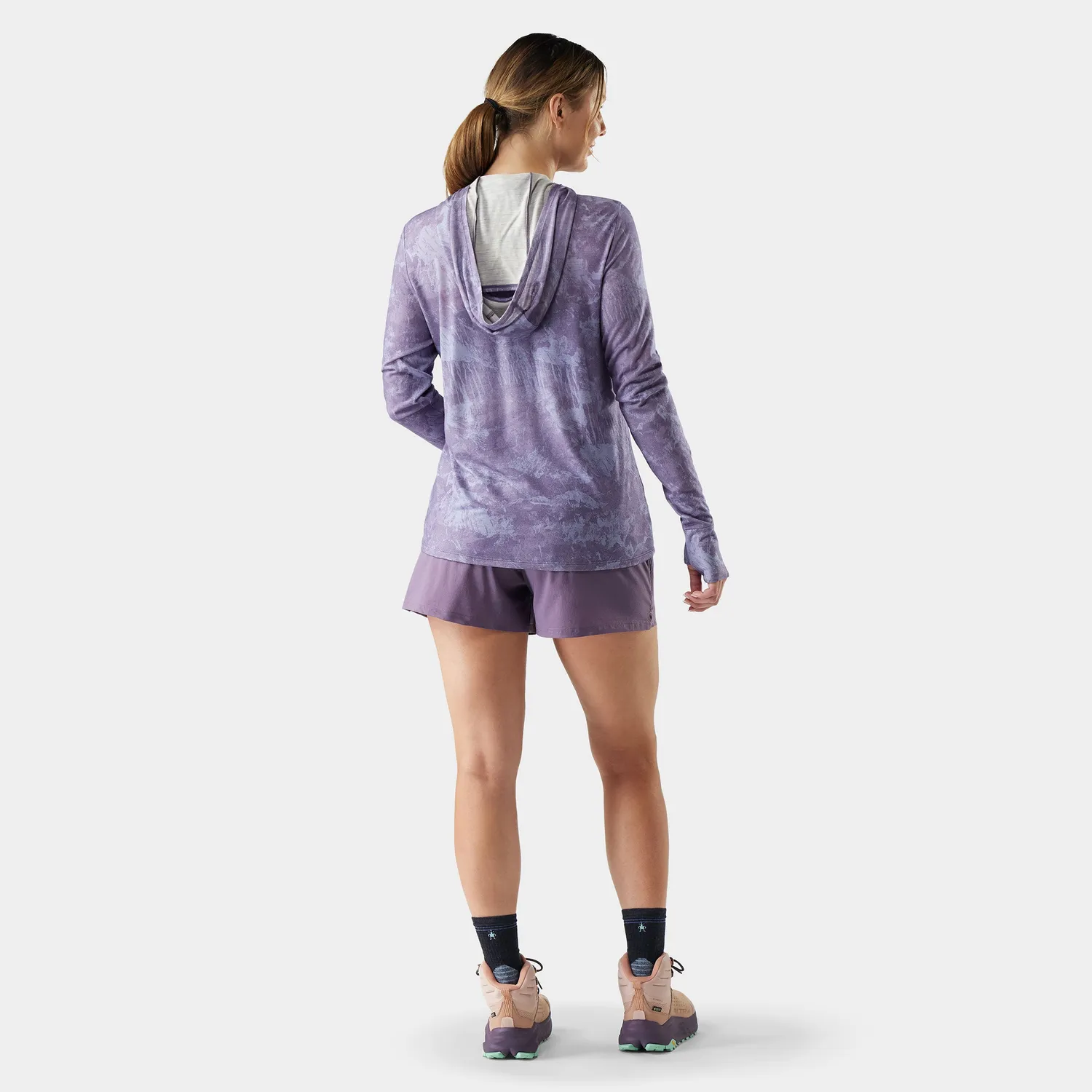 Smartwool Womens Merino Hoodie hettegenser Purple Storm merinoull