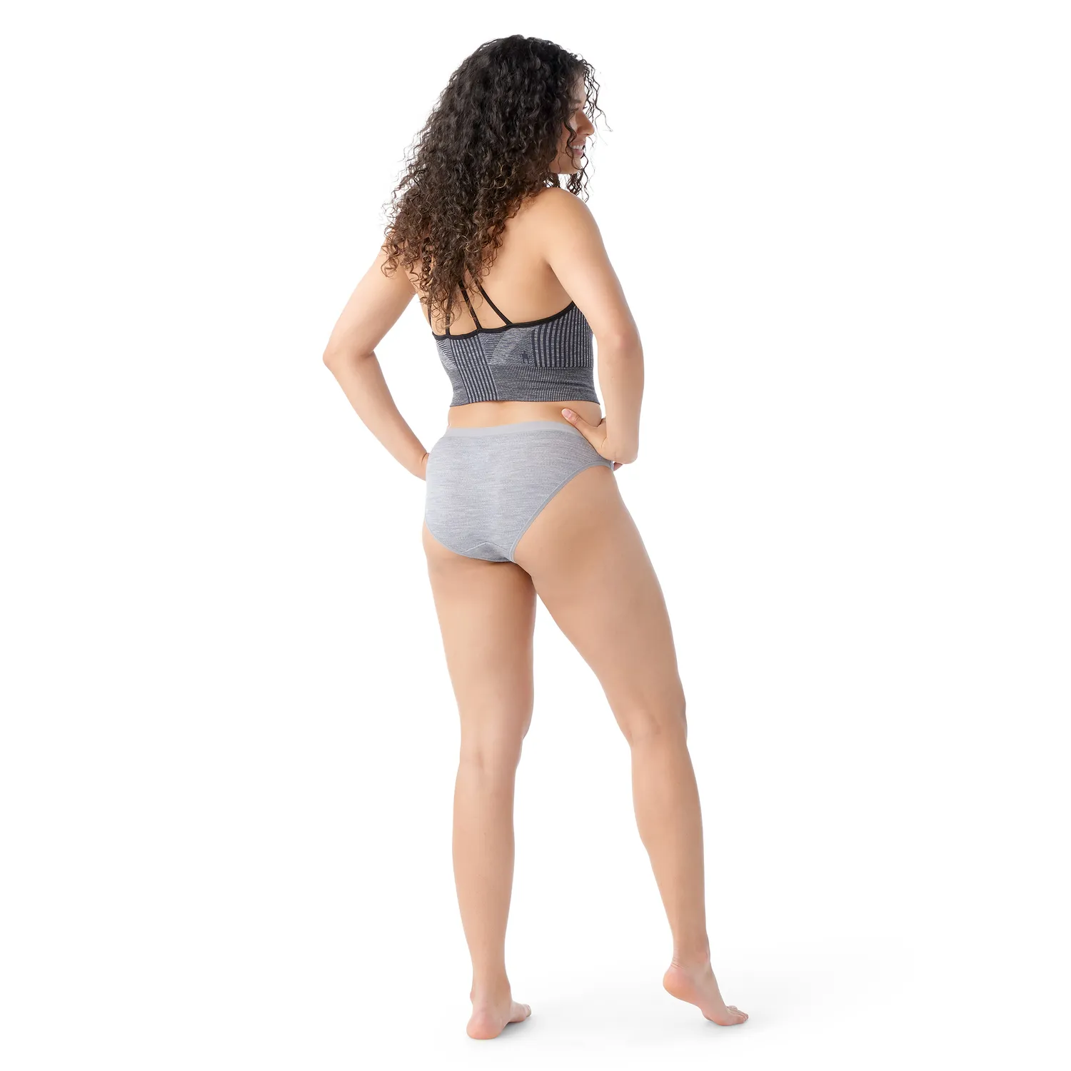 Smartwool Merino Bikini truse lys grå heather merinoull