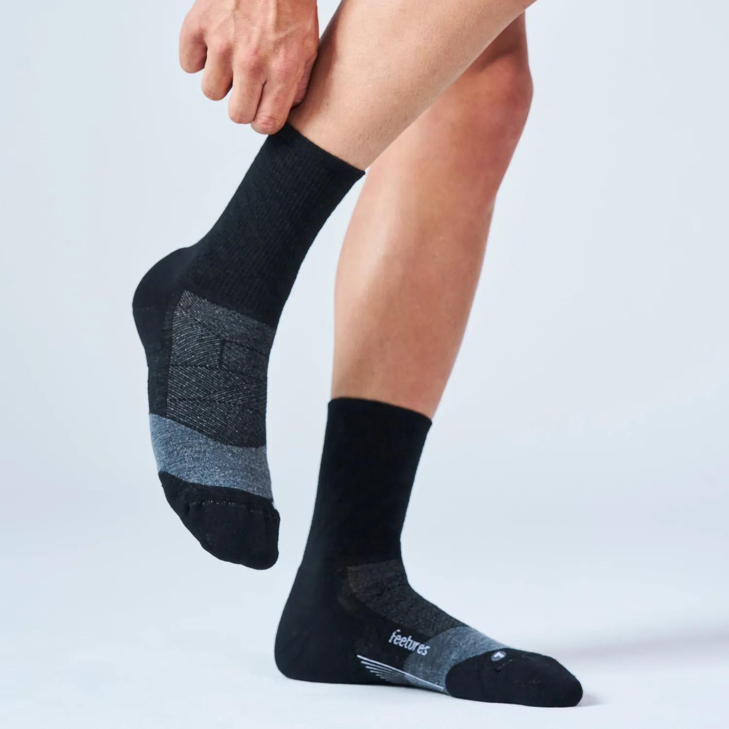 Feetures Merino 10 Ultra Light Mini Crew sokker 3-pack ull