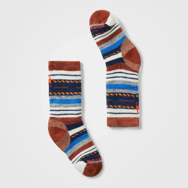 Smartwool Kids Hike Margarita Crew barnesokker merino Picante