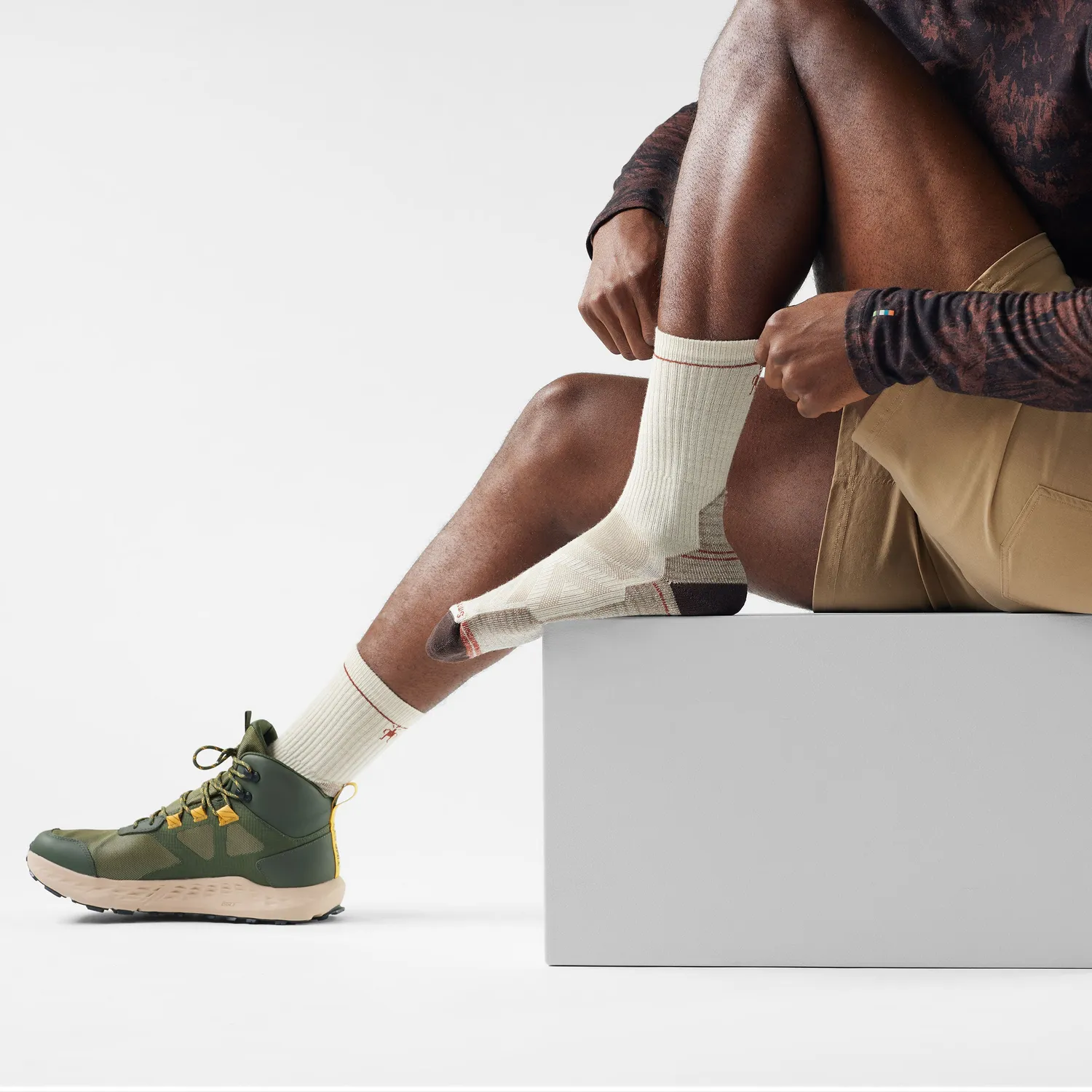 Smartwool Hike Crew Socks tursokker natural lett