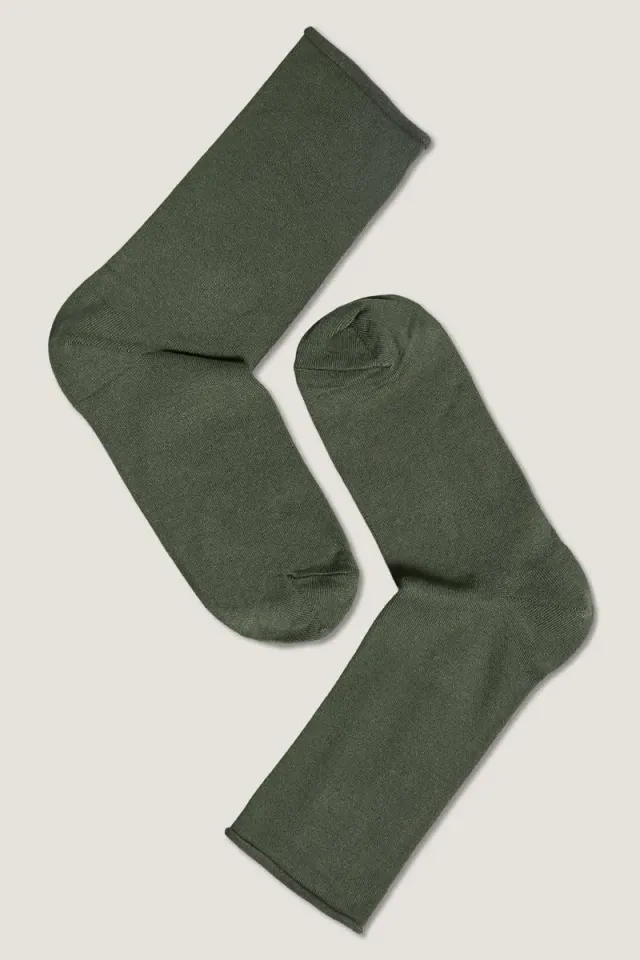 Syversen Socks Bamboo Roll Top sokk oliven 36-41