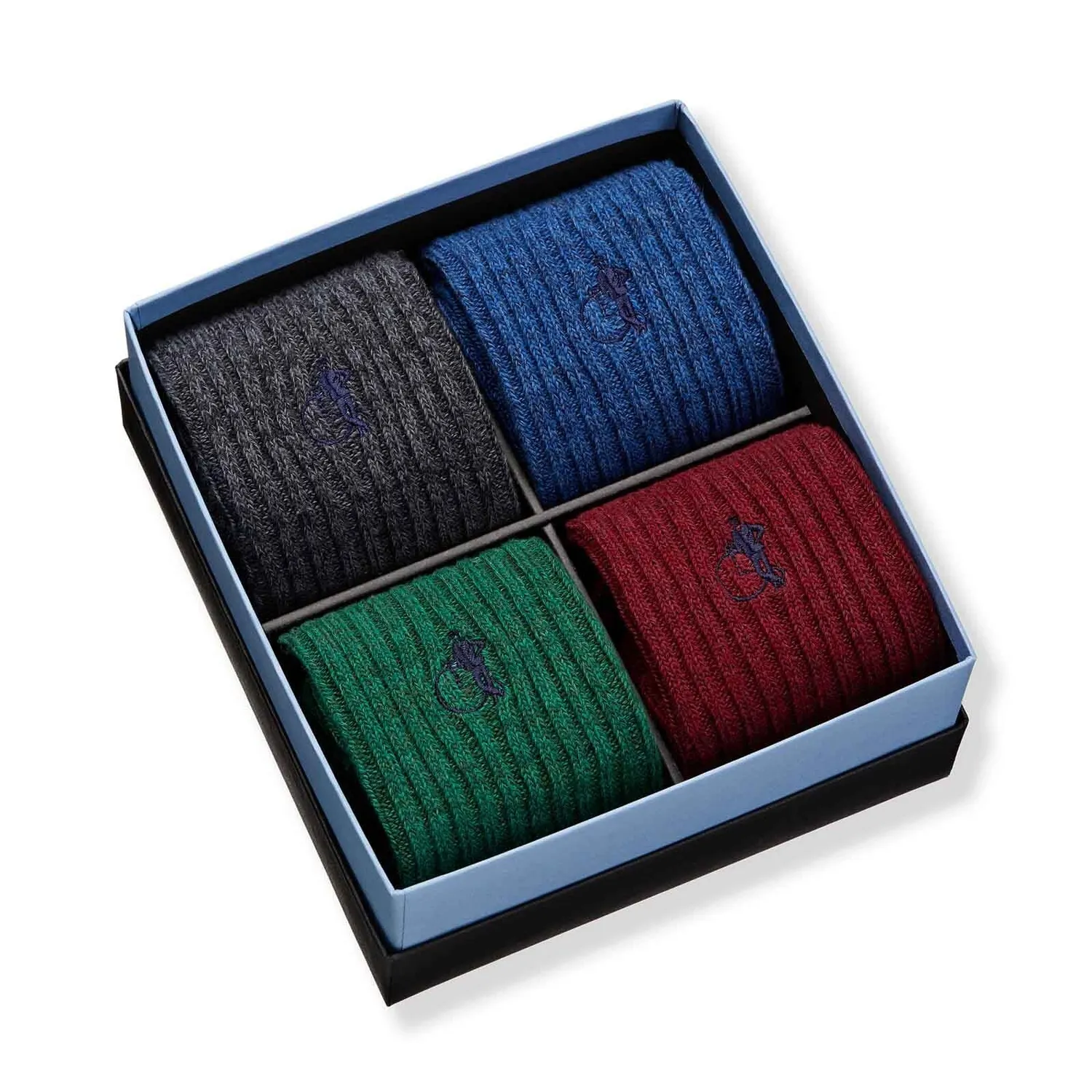 London Sock Company Kew bootsokker 4-pakning økologisk bomull