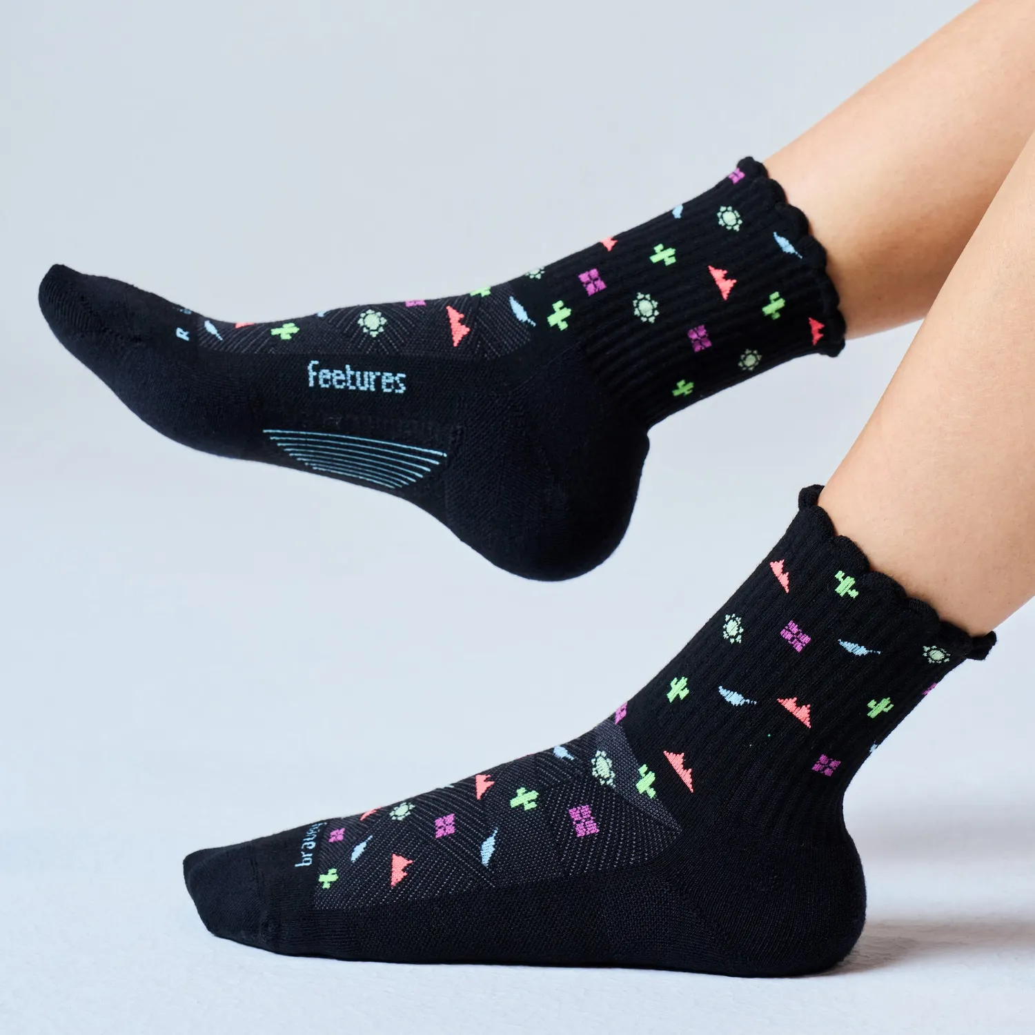 Feetures Trail Max Cushion Quarter Tall sokker Bravey Sol tykk