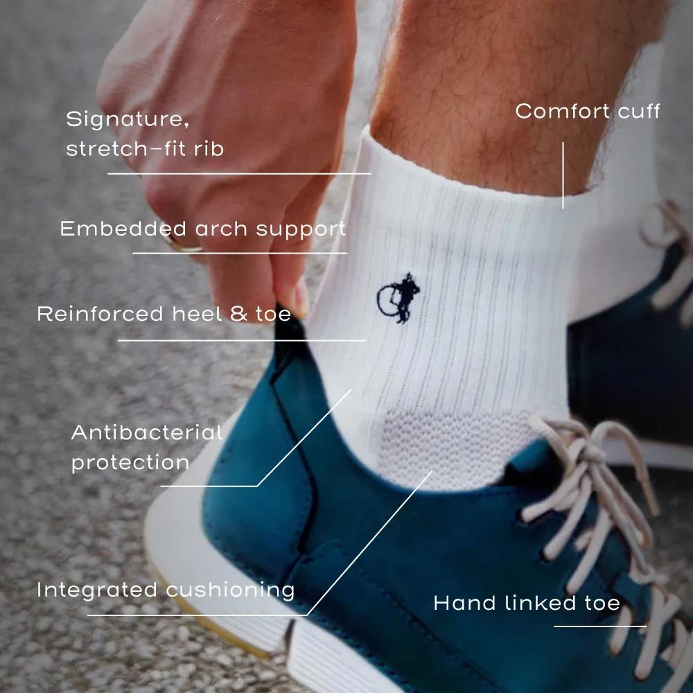 London Sock Company Simply Active Quarter sokker 4 par
