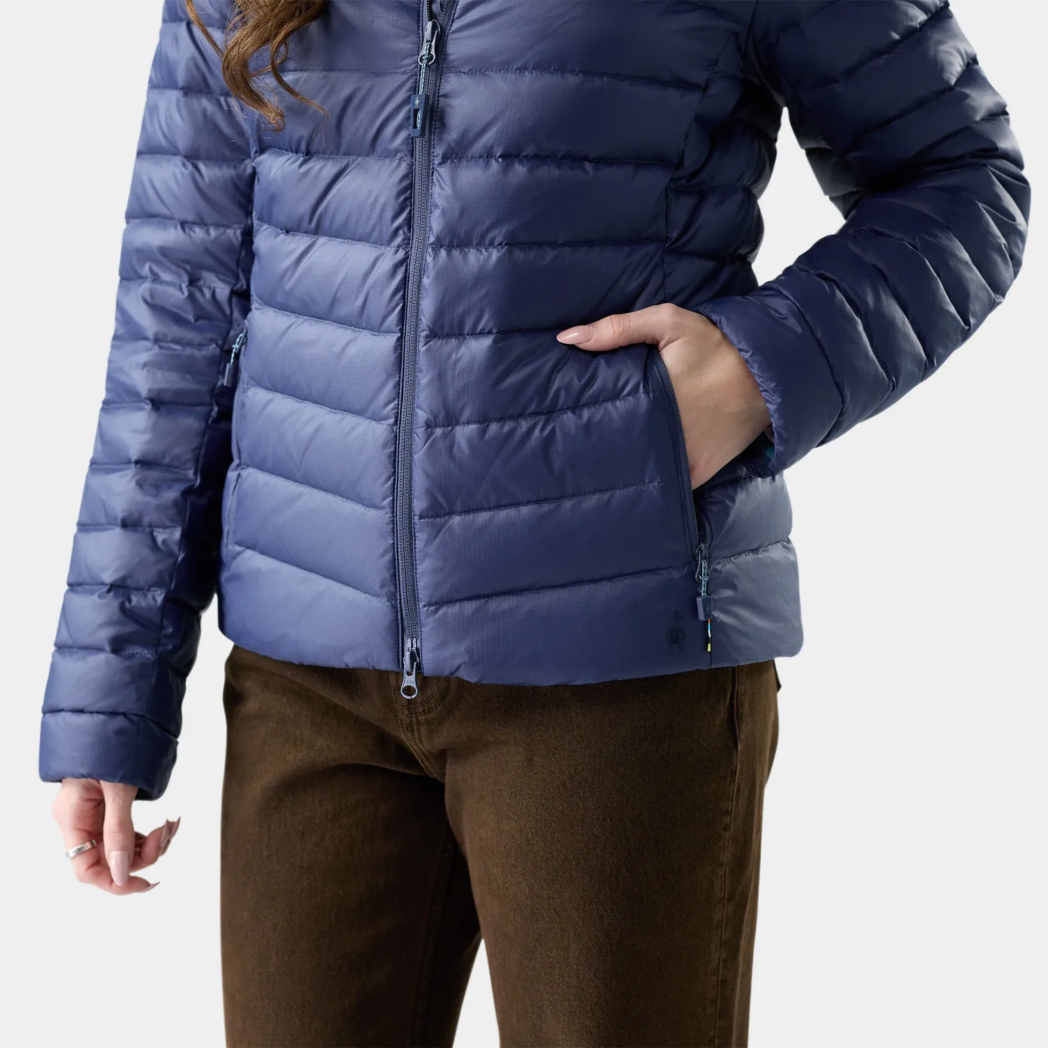 Smartwool Winterloft Hooded Jacket jakke nightfall blue vindtett