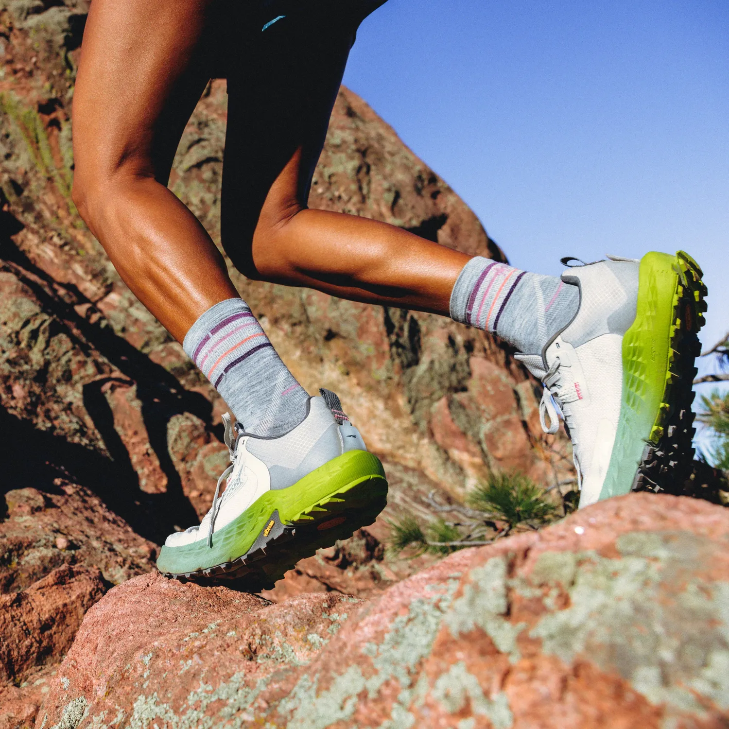 Smartwool Run Zero Cushion løpesokker Light Gray ull
