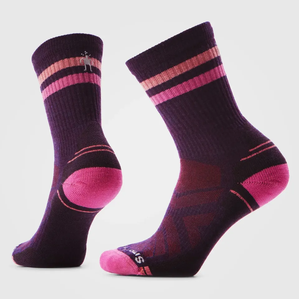 Smartwool Hike Tube Stripe Crew tursokker lilla