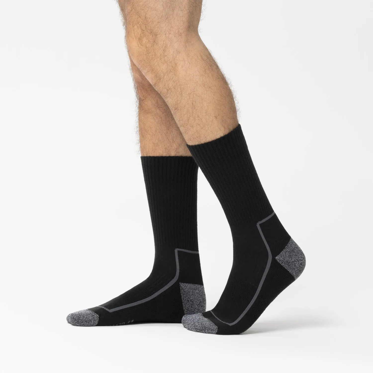 Rohner Eco X-Sport sportssokker svart 36-38 resirkulert bomull