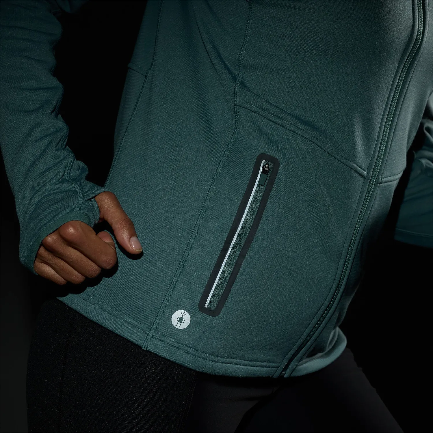 Smartwool Active Fleece fleecejakke dusty teal