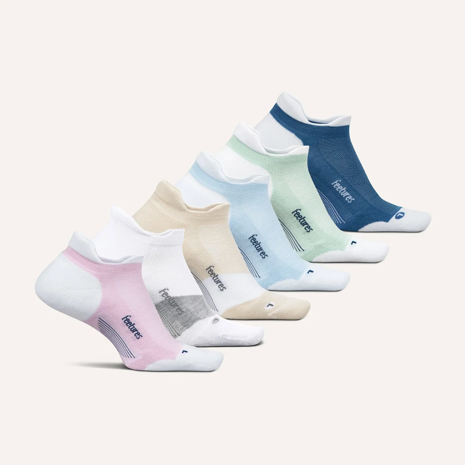Feetures Elite Golf Max Cushion Tab golfsokk White 6-pk