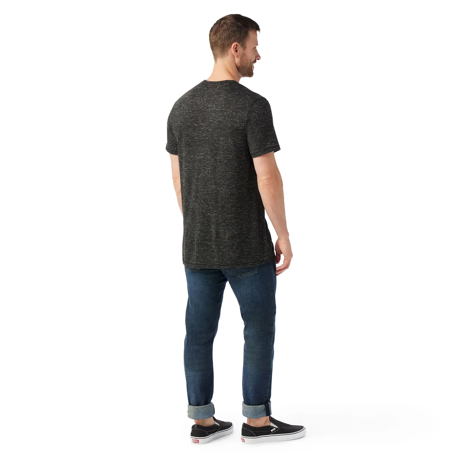 Smartwool Merino Hemp Pocket Tee t-skjorte black heather