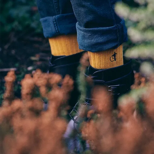 London Sock Company Hyde Park bootsokker 2-pack oransje