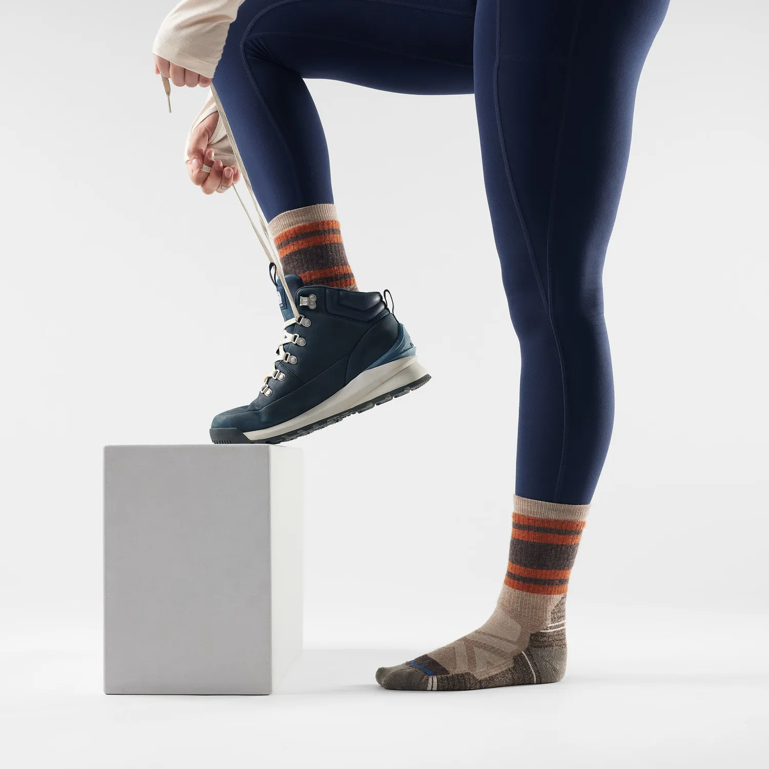 Smartwool Hike Lolo Trail Crew tursokker Fossil tykk pute