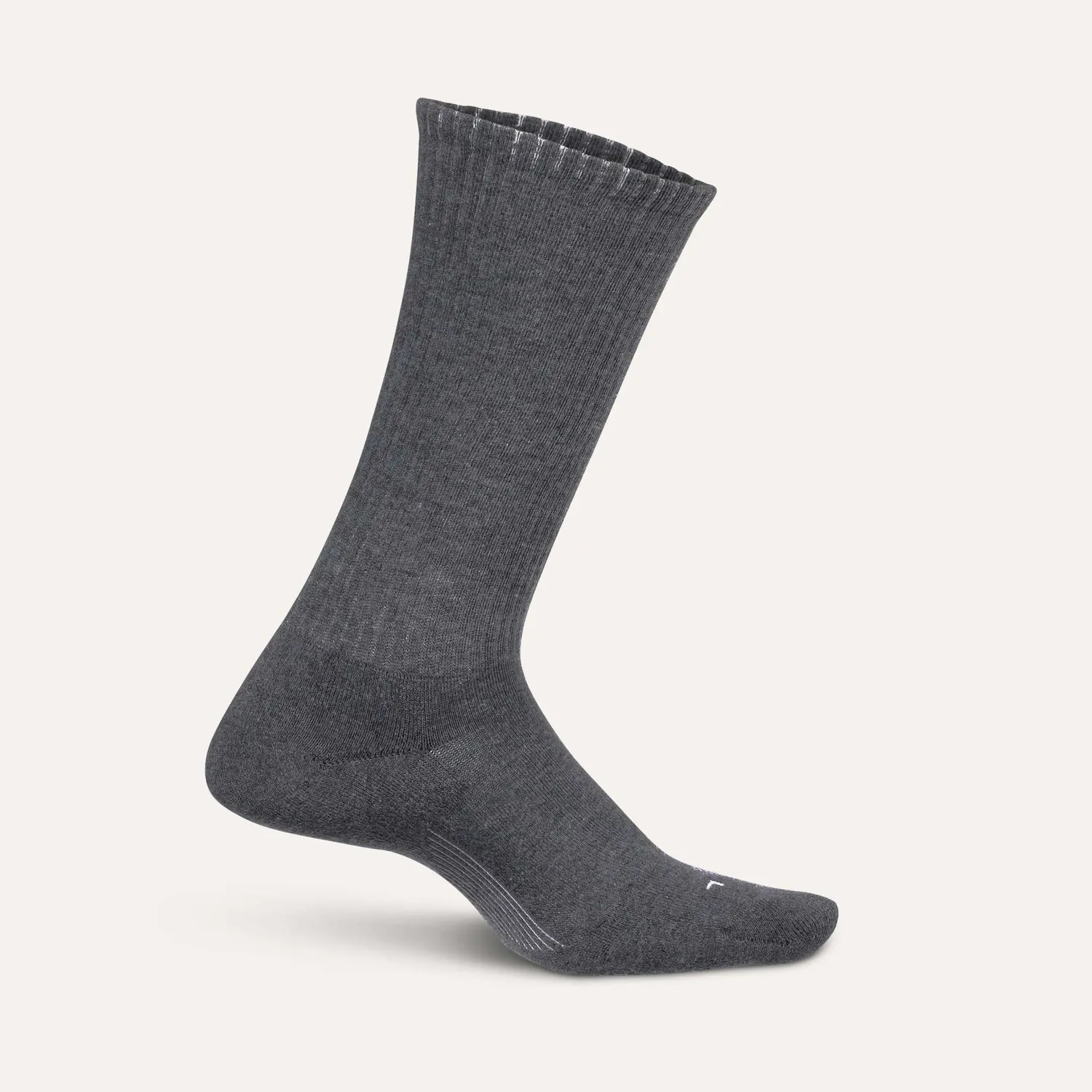 Feetures Everyday Max Cushion Crew Casual Rib sokker svart tykke