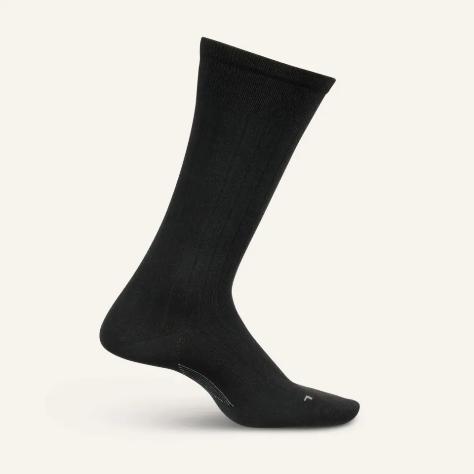 Feetures Everyday Ultra Light Crew Wide Rib sokker svart herre