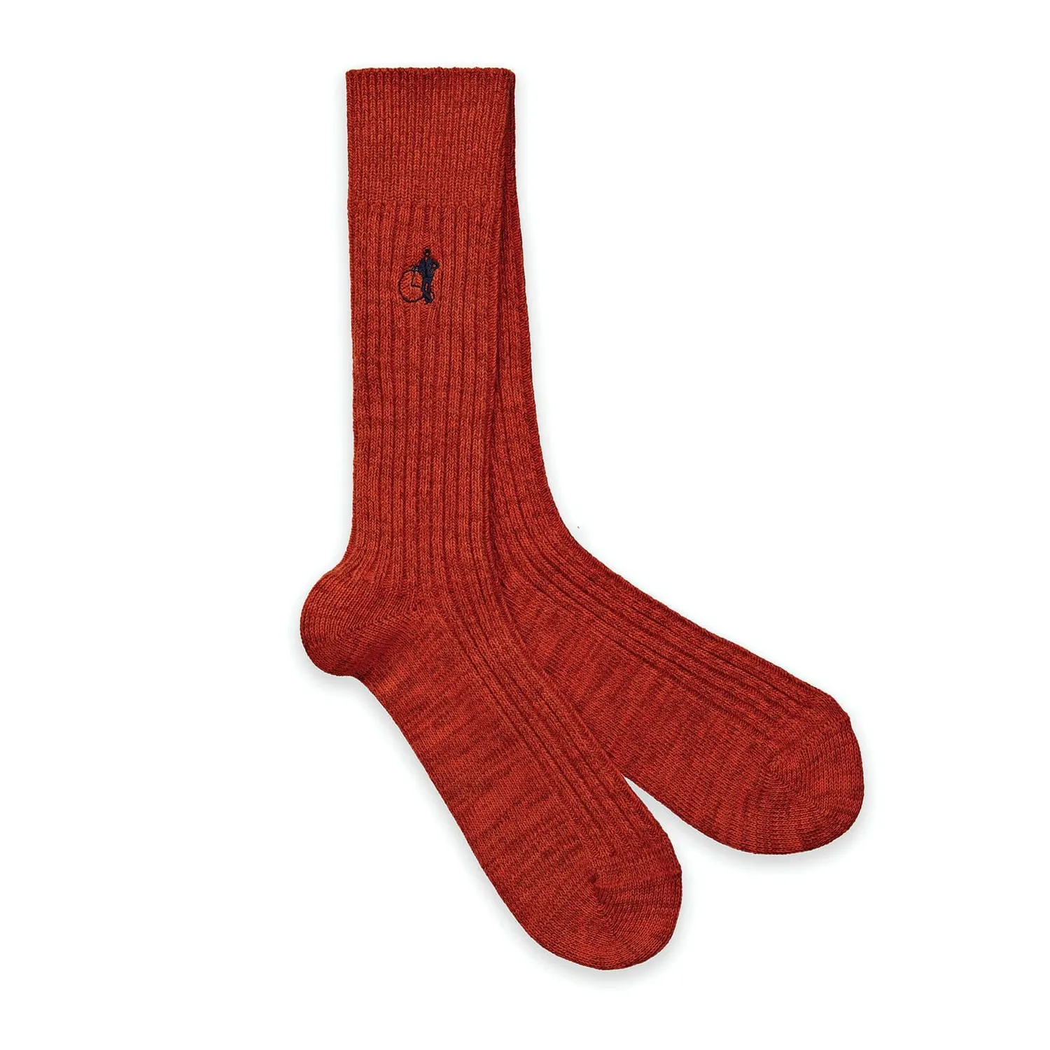 London Sock Company Hyde Park bootsokker 2-pack oransje