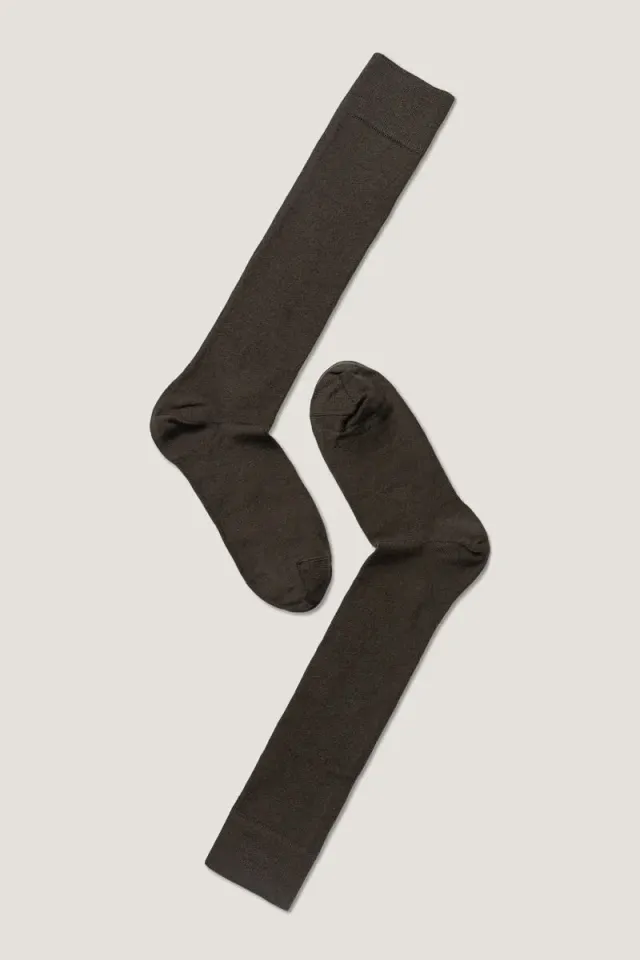 Syversen Socks Wool Knee High knestrømpe mørkebrun ull 36-41