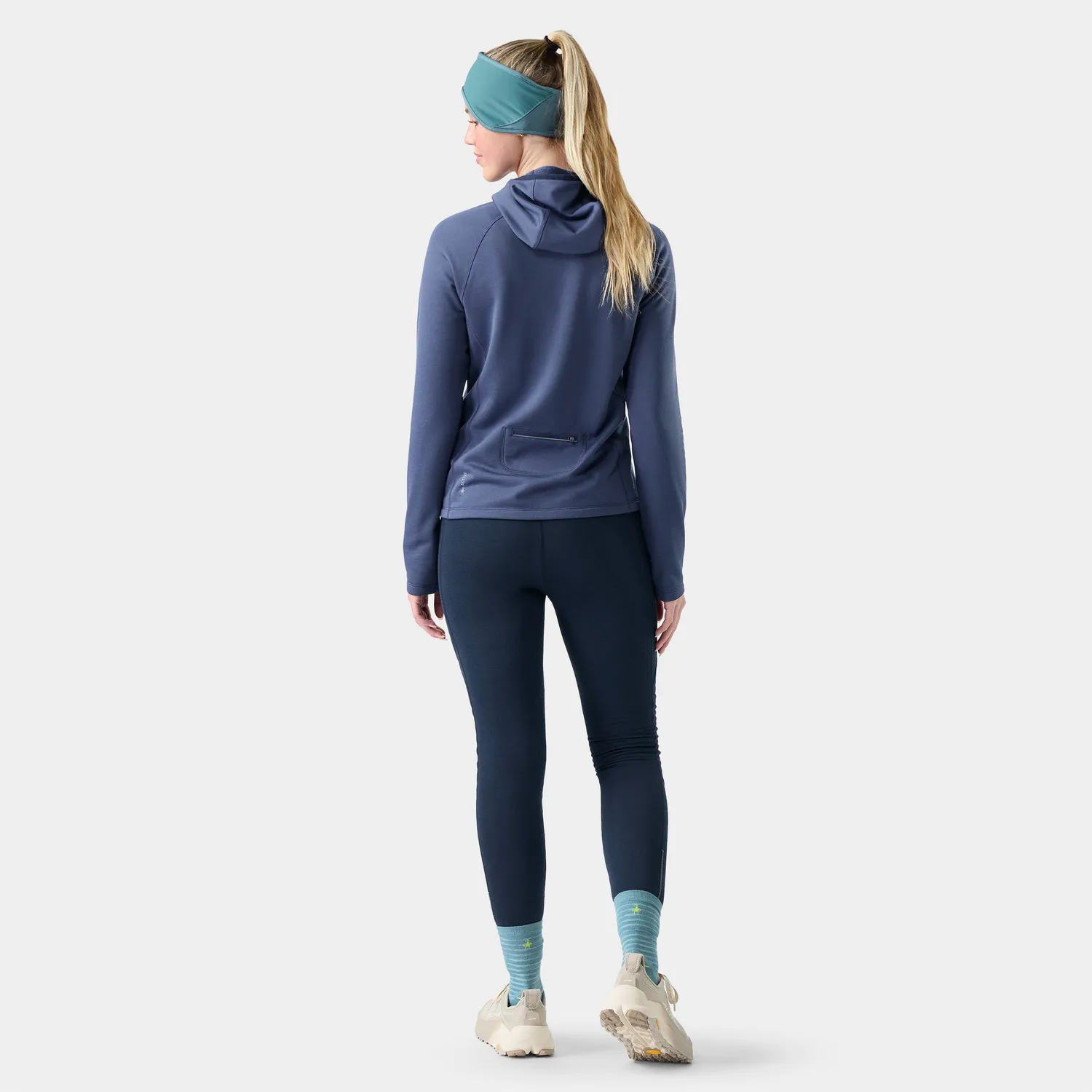 Smartwool Active Fleece Wind Hoodie hettegenser Nightfall vind kanal
