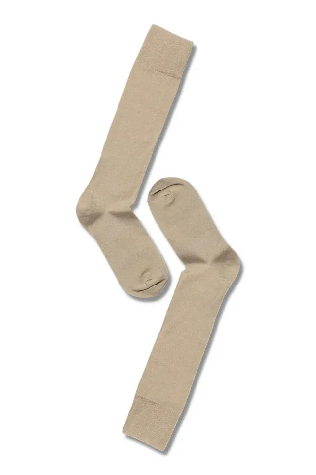 Note By Syversen Bamboo Knee High knestrømpe beige bambus