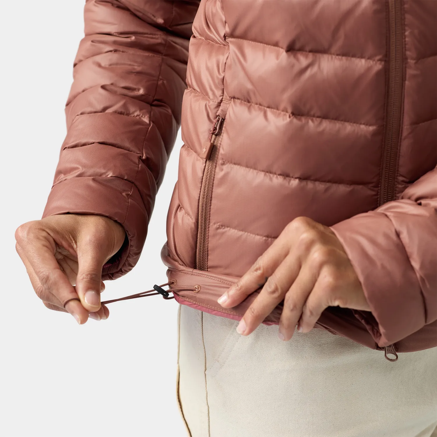 Smartwool Winterloft Hooded jakke mocha dun ull dame