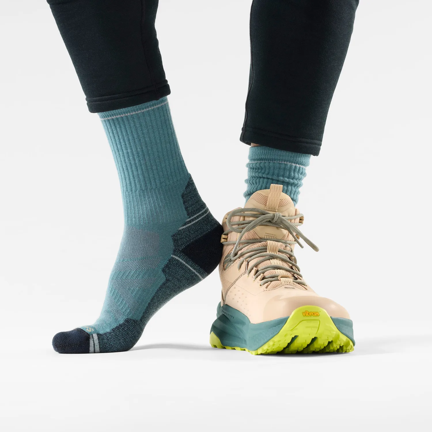 Smartwool Hike Light Cushion Crew tursokker dusty teal merino