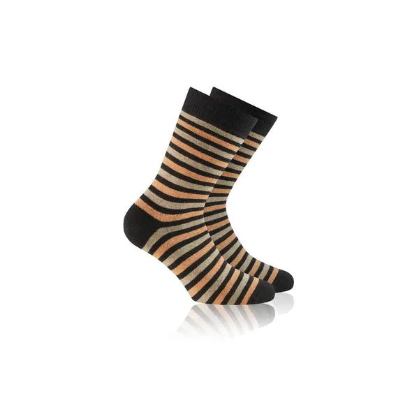Rohner Fashion sokker svart oransje forsterket