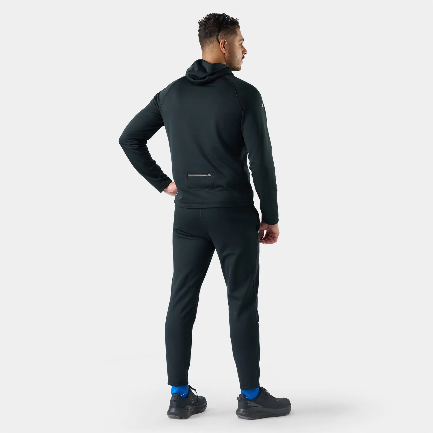 Smartwool Active Fleece Wind hettegenser svart vindtet