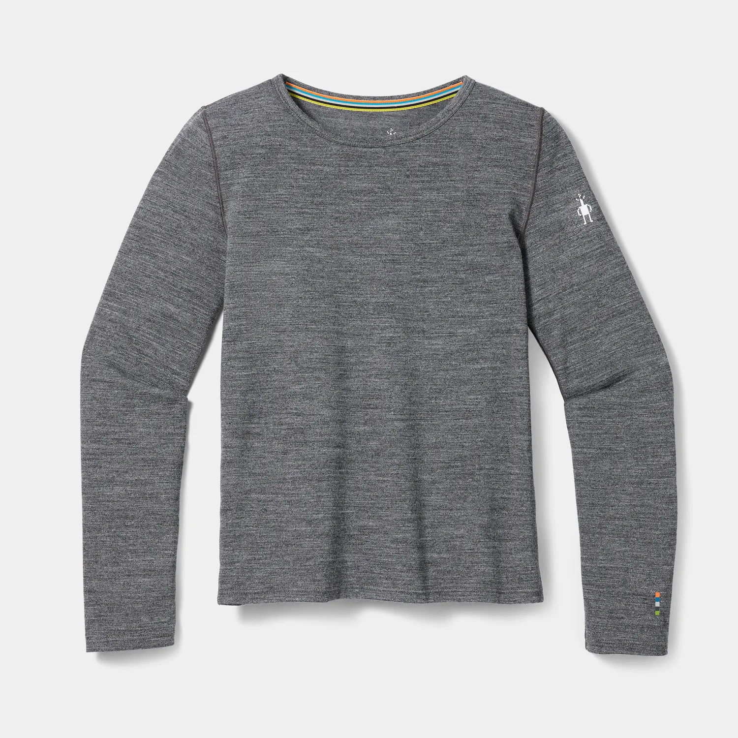 Smartwool Classic Blend Base Layer Crew ulltrøye charcoal heather merino