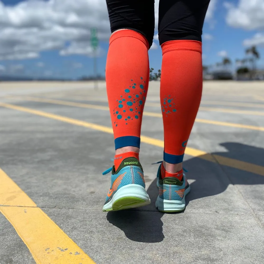 Gococo Calf Sleeves Superior leggsleeves rødoransje