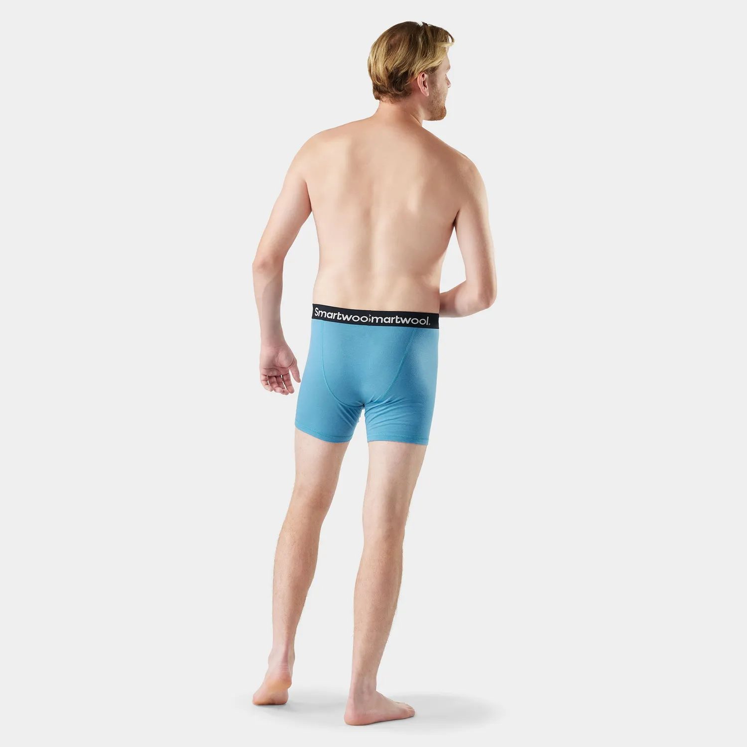 Smartwool Merino Boxer Herre Mineral Blue Ull