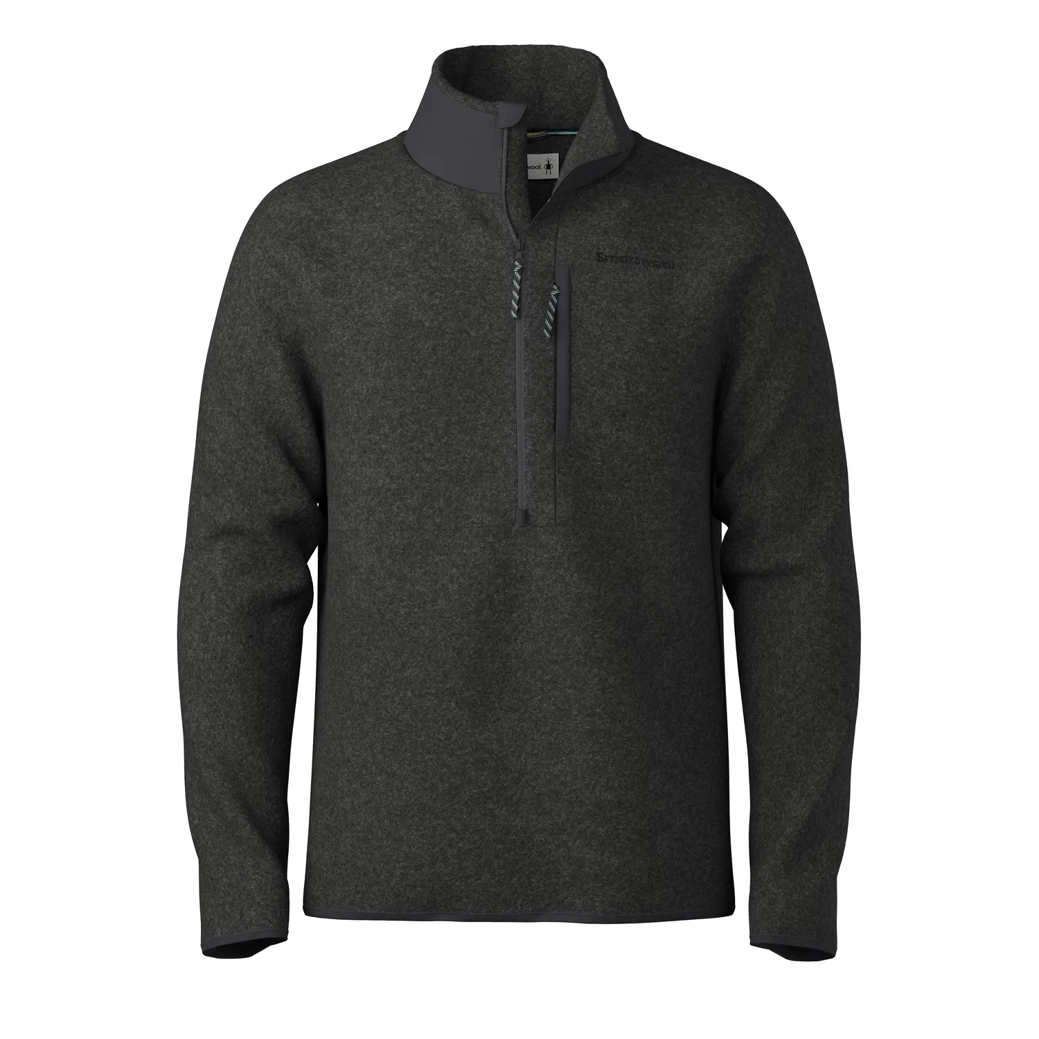 Smartwool Second Cut Fleece 1/2 Zip genser charcoal M