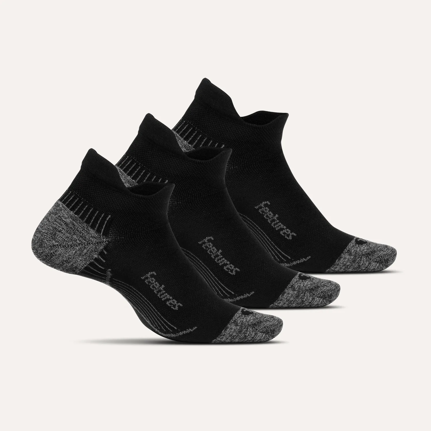 Feetures Plantar Fasciitis Relief Tab sokker 3-pack støtte
