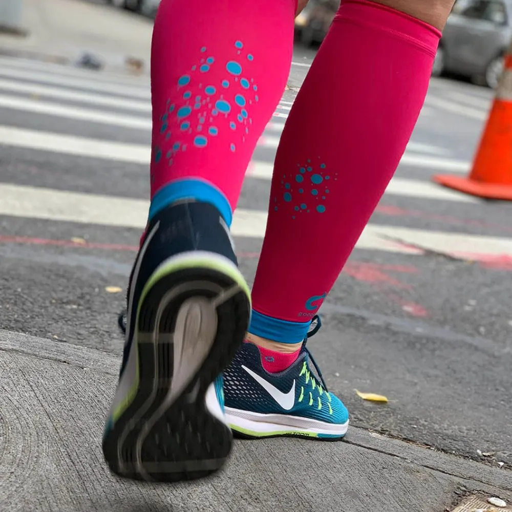 Gococo Compression Calf Sleeves Superior leggvarmere cerise
