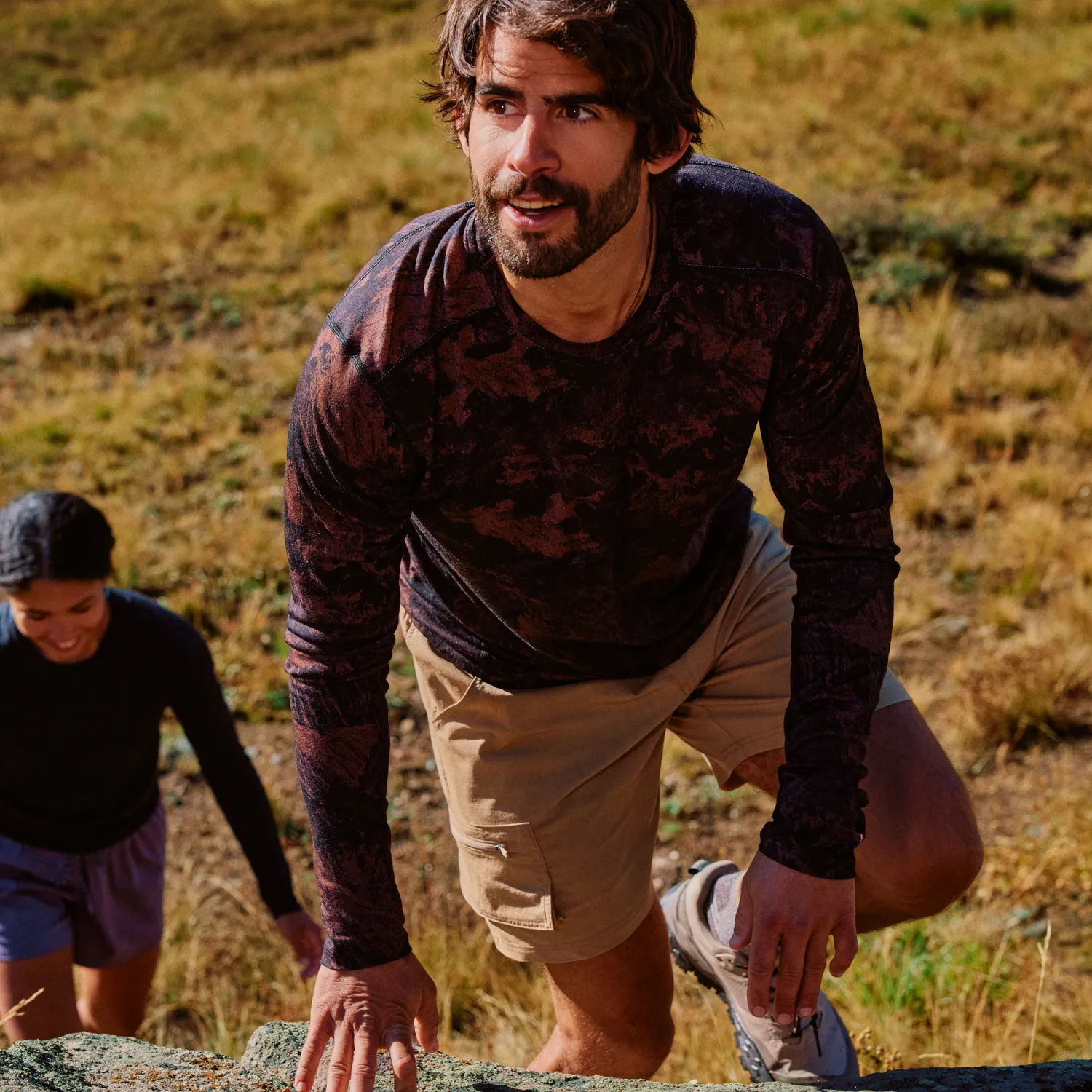 Smartwool Merino 7" Cargo turshorts herre Khaki