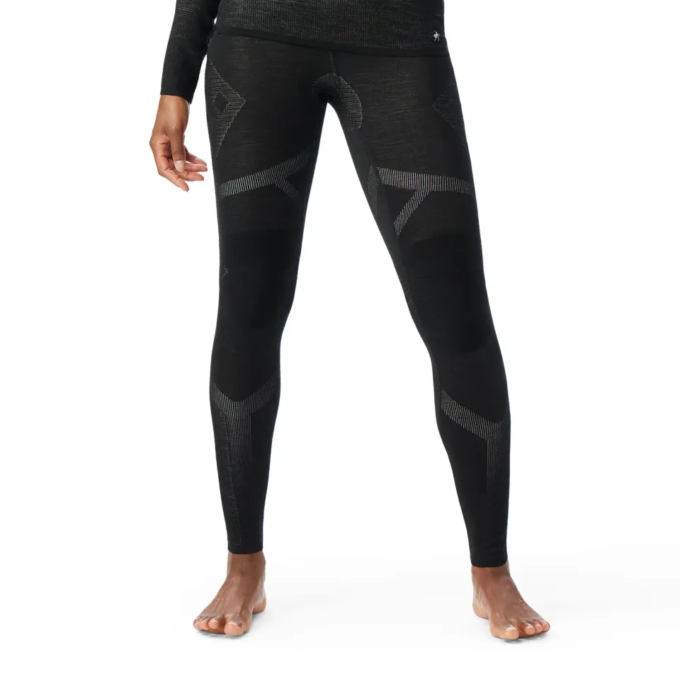 Smartwool Intraknit Thermal Merino stillongs svart-hvit varm