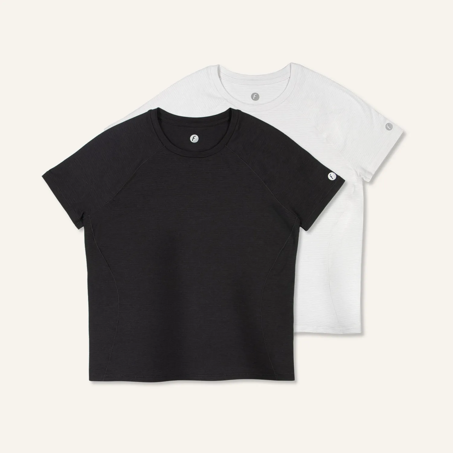 Feetures Stride Flex Performance Tee t-skjorte grå 2-pk dame