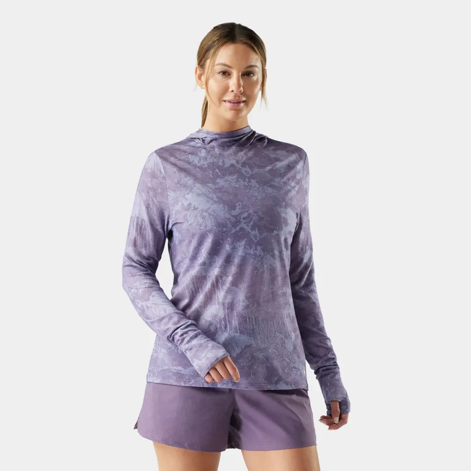 Smartwool Womens Merino Hoodie hettegenser Purple Storm merinoull