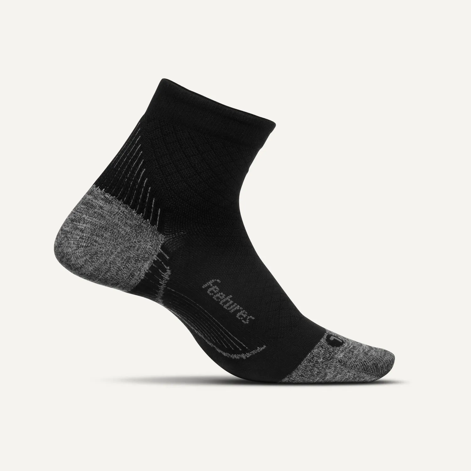 Feetures Plantar Fasciitis Relief quarter sokk lys