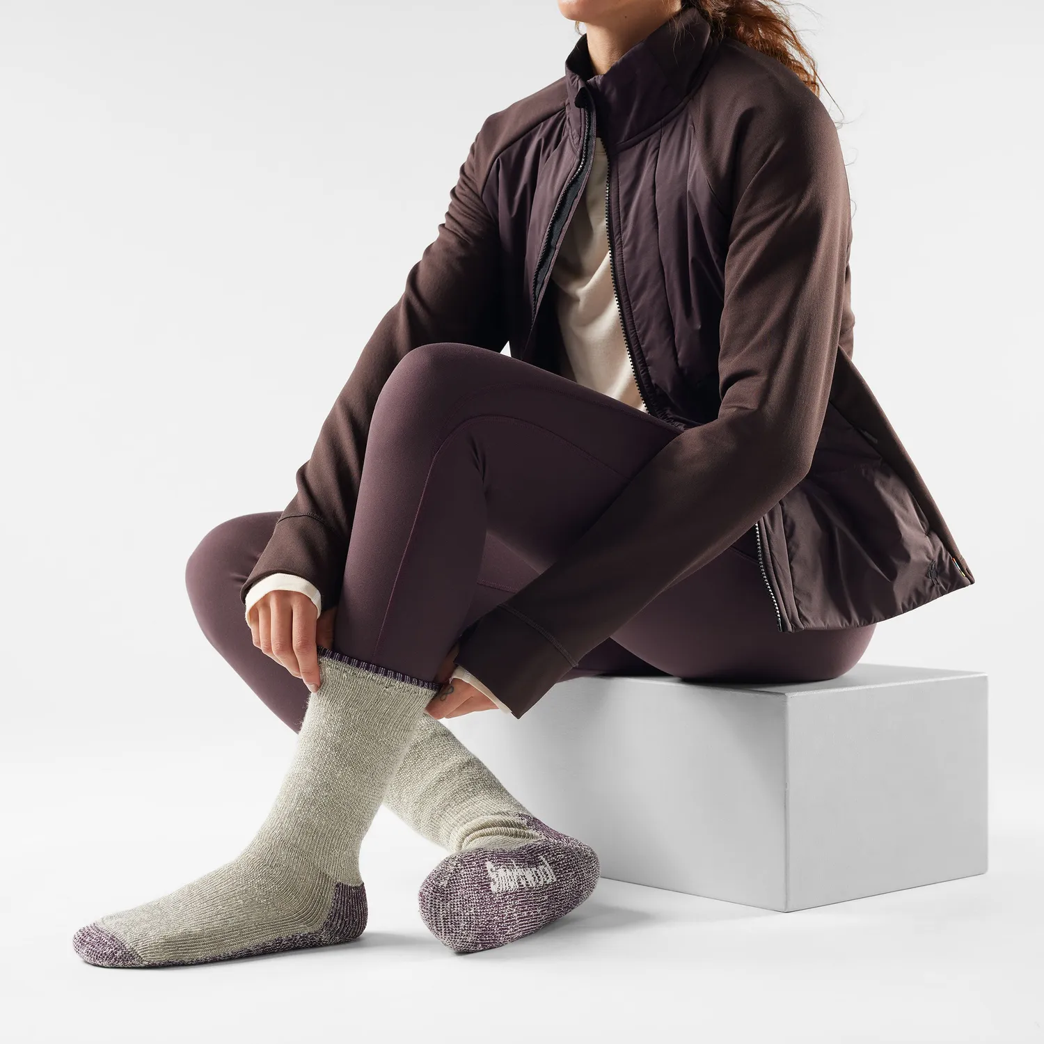 Smartwool Mountaineer Classic Crew ullsokker Taupe tykk