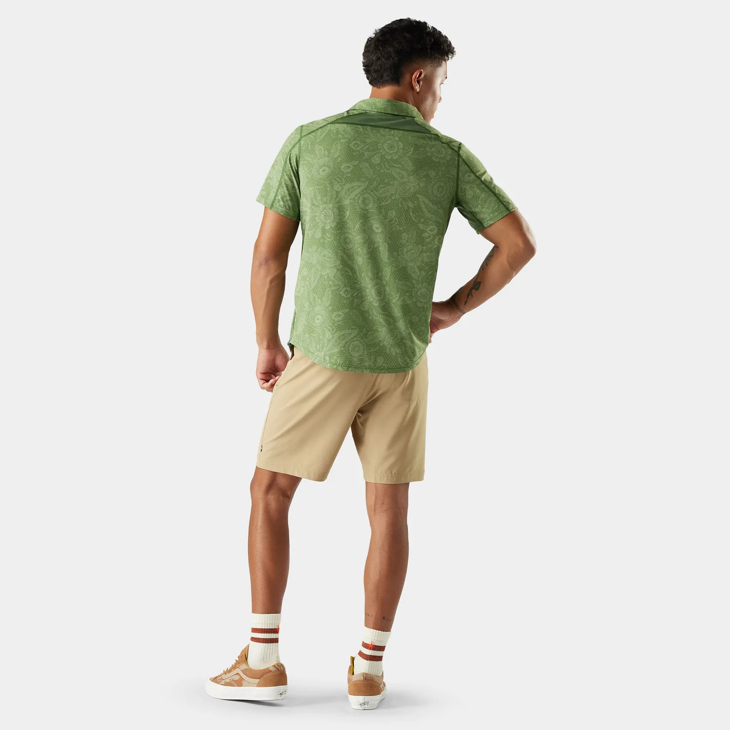 Smartwool 8" shorts khaki herre stretch merinoull